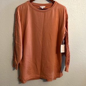 NWT Lauren Conrad tunic with lace sleeves